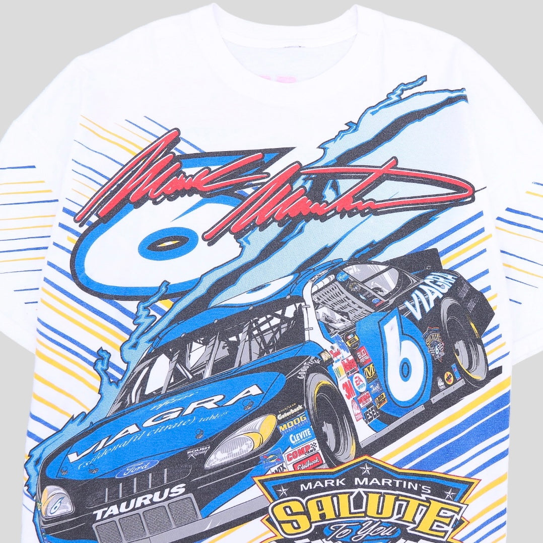 Mark Martin Vintage NASCAR AOP T-Shirt - backtovida