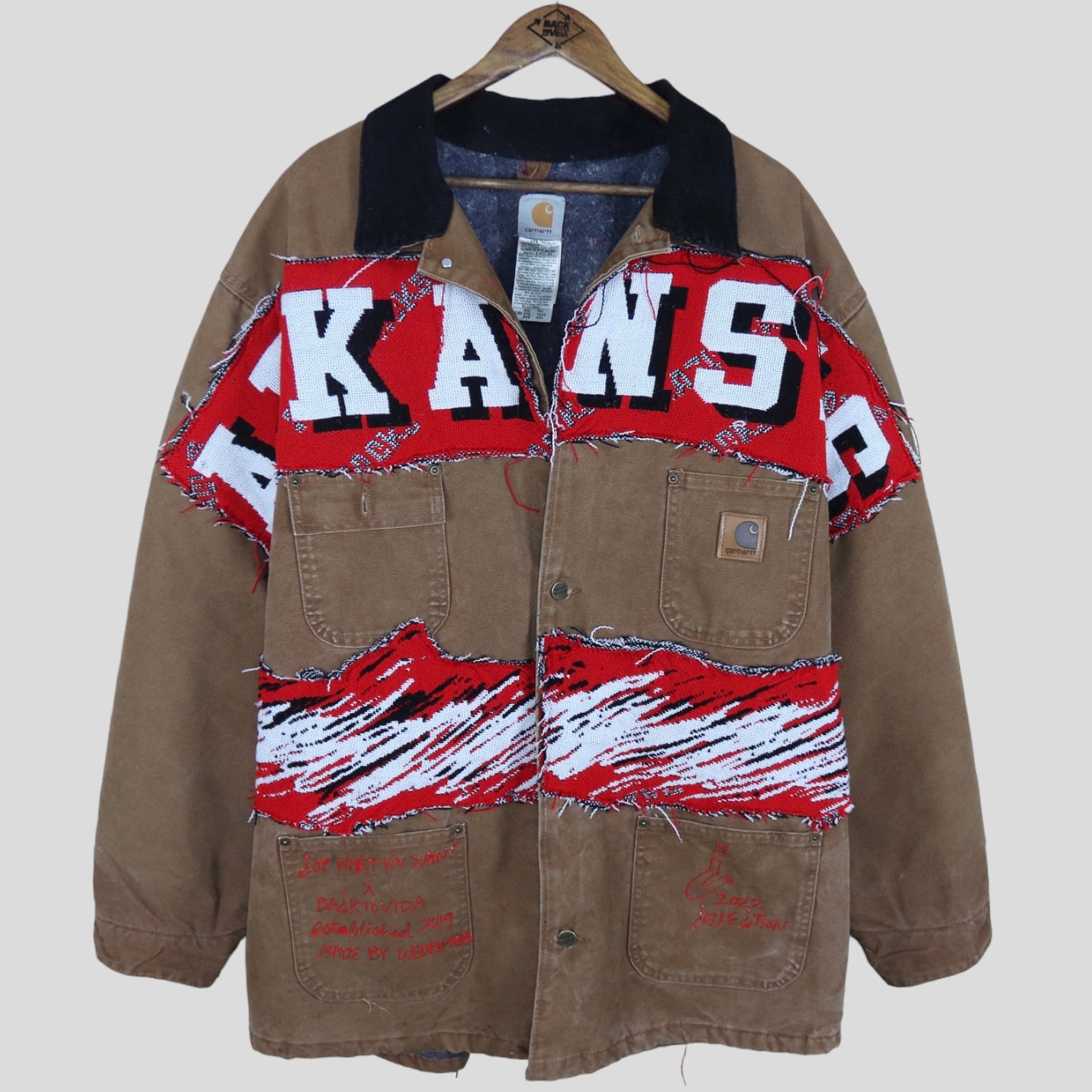 90s Vintage Reworked Arkansas Carhartt Coat - backtovida