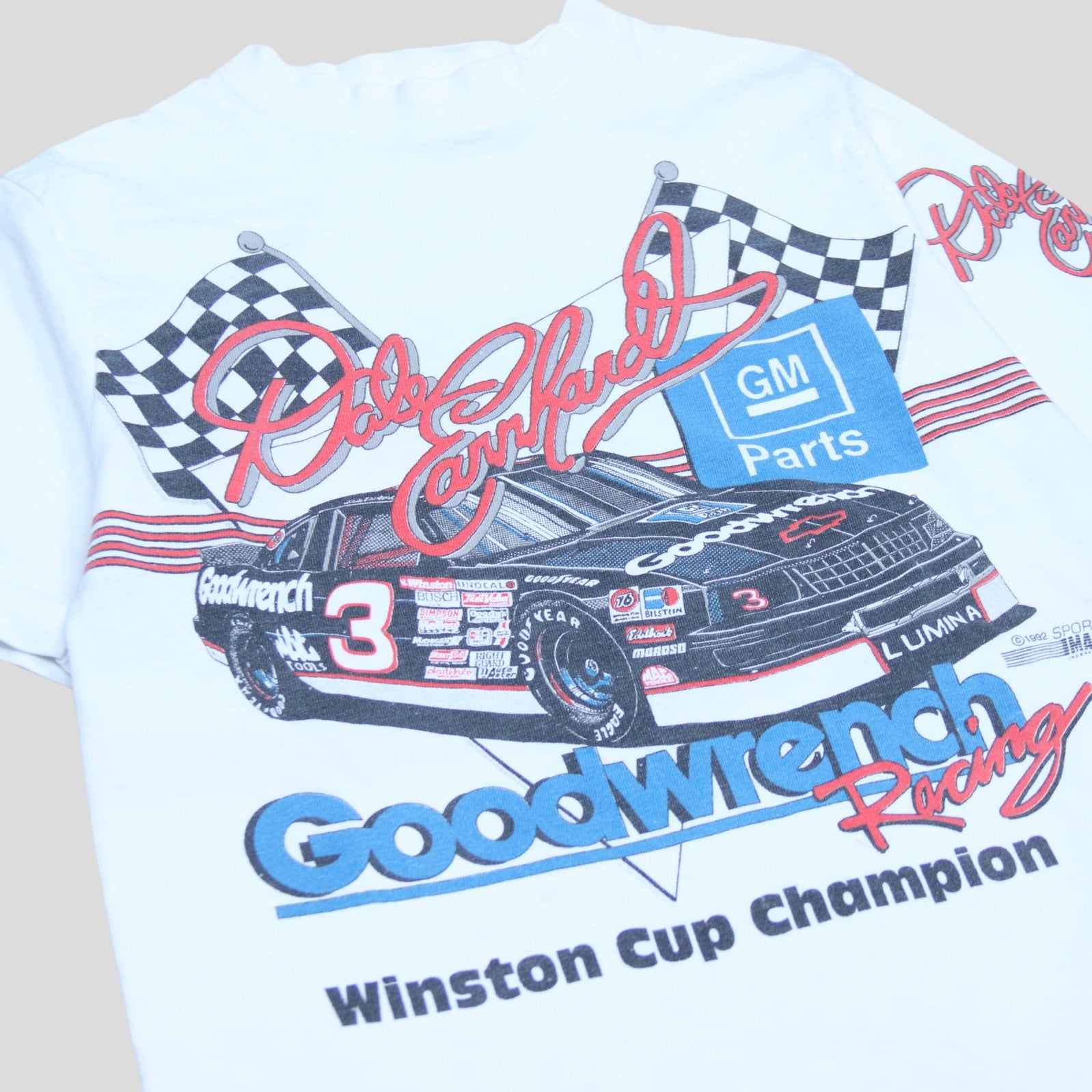 1992 Dale Earnhardt AOP Winston Cup T-Shirt - backtovida