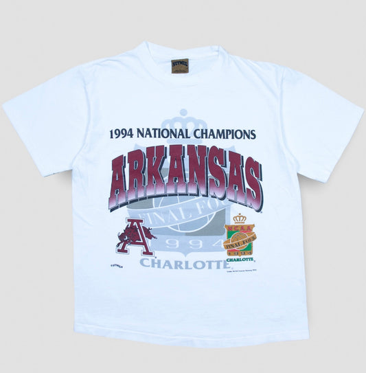 1994 National Champions Arkansas Vintage T-Shirt - backtovida