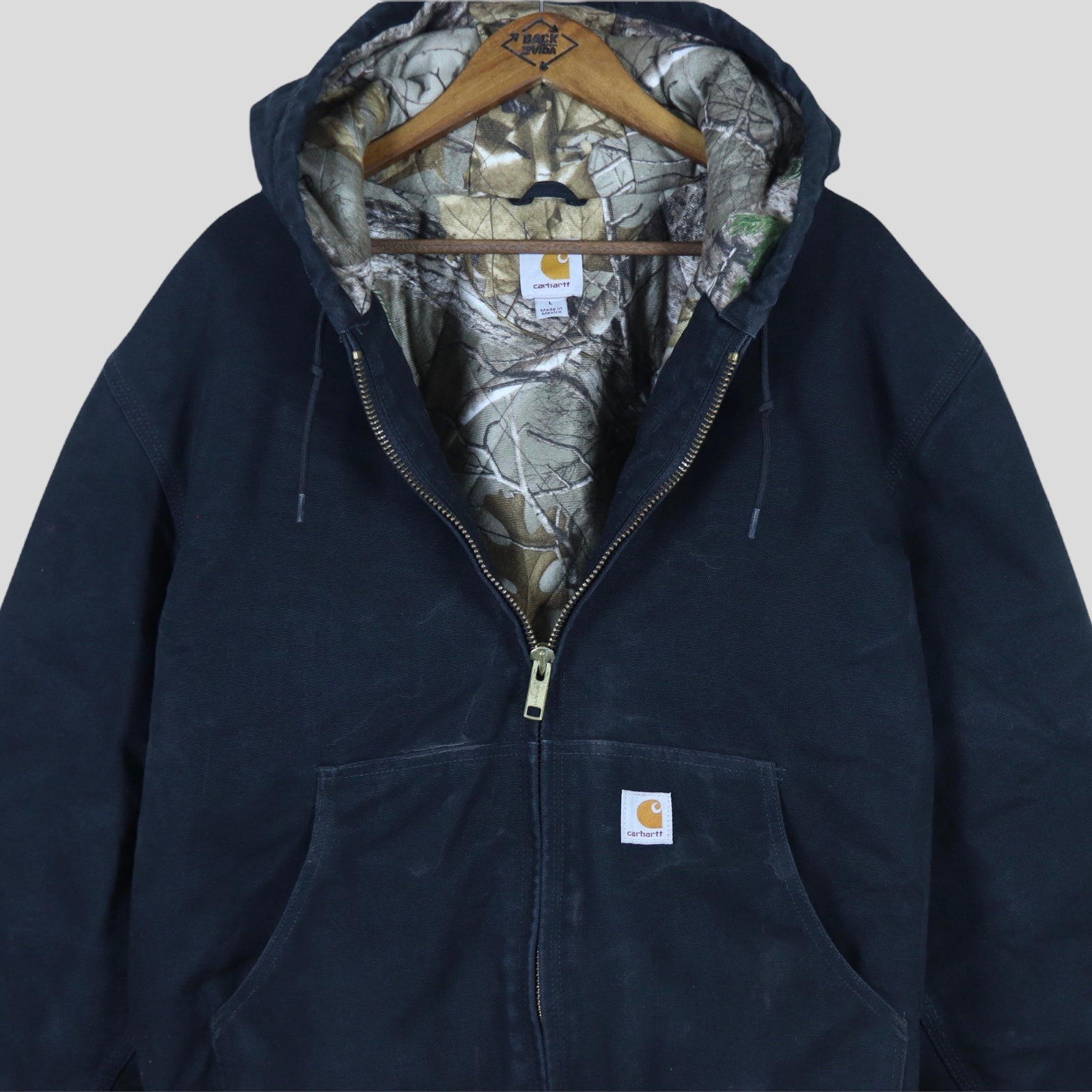 Vintage Carhartt Quilted Camo Lined Jacket - backtovida