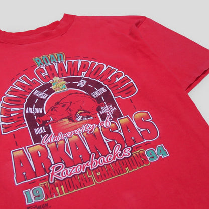 1994 Razorbacks Road To National Championship T-Shirt - backtovida