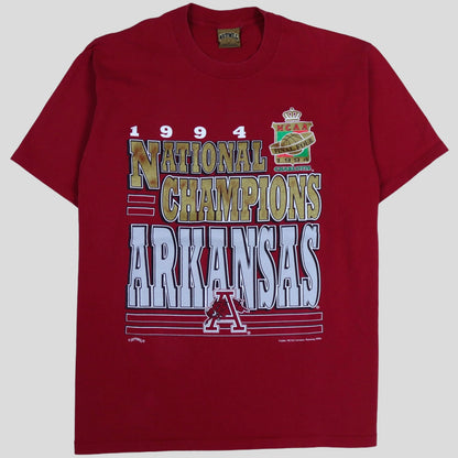 1994 National Champions Arkansas NCAA Vintage T-Shirt - backtovida