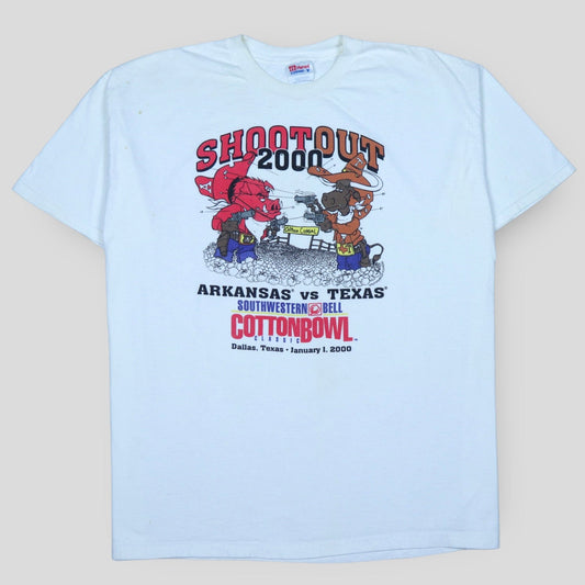 Shoot Out Arkansas vs Texas T-Shirt - backtovida