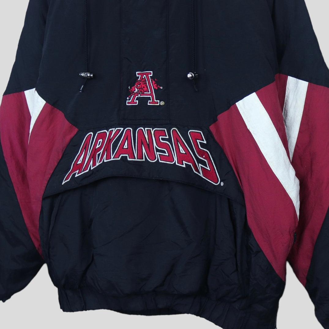 90s Arkansas Vintage Starter Puffer Pullover - backtovida