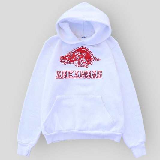 1980s Arkansas Russell Athletic Hoodie - backtovida