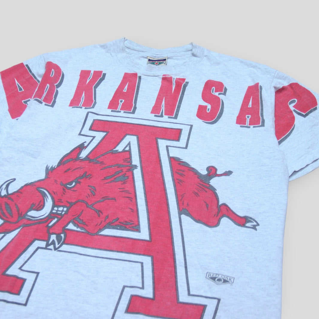 90s University of Arkansas’s AOP T-Shirt - backtovida