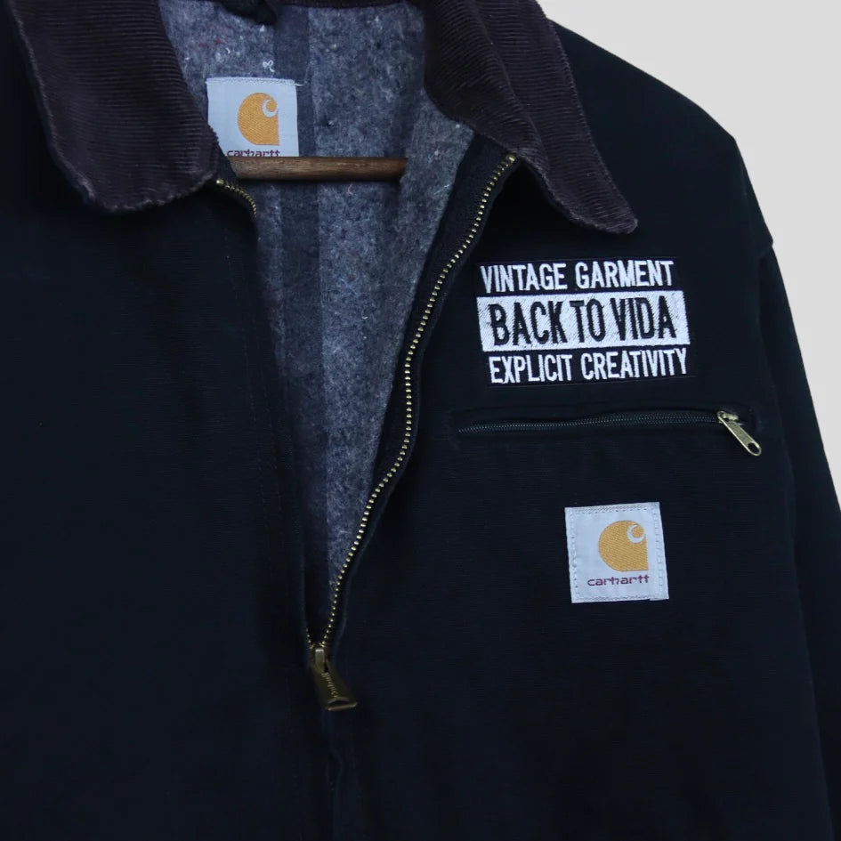 90s [vintage garment] Carhartt Detroit Jacket blanket lined - backtovida