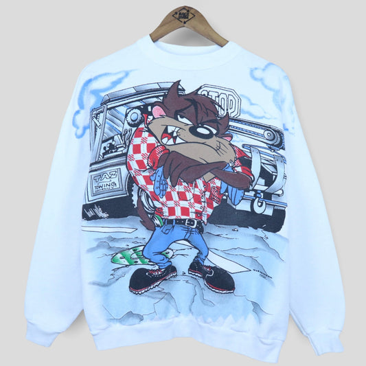 1995 Taz Looney Tunes Sweatshirt - backtovida