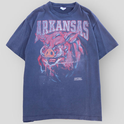 1990s Arkansas Game Face Art Style T-Shirt - backtovida