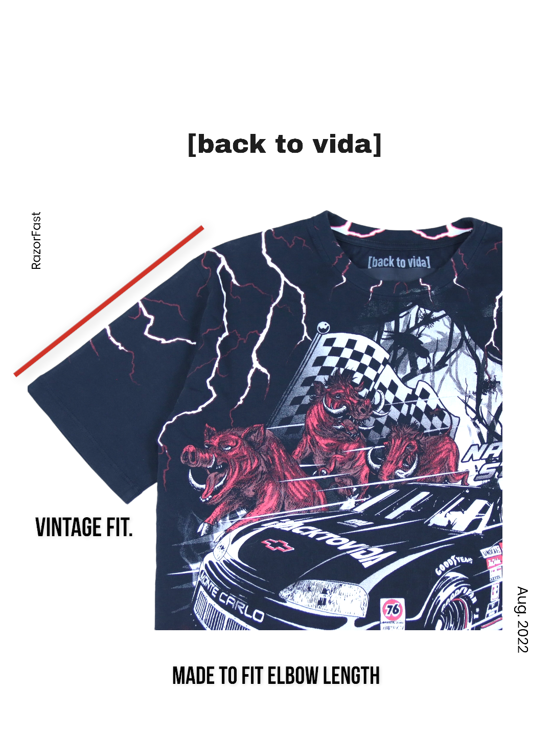 [back to vida] RazorFast Tee - backtovida