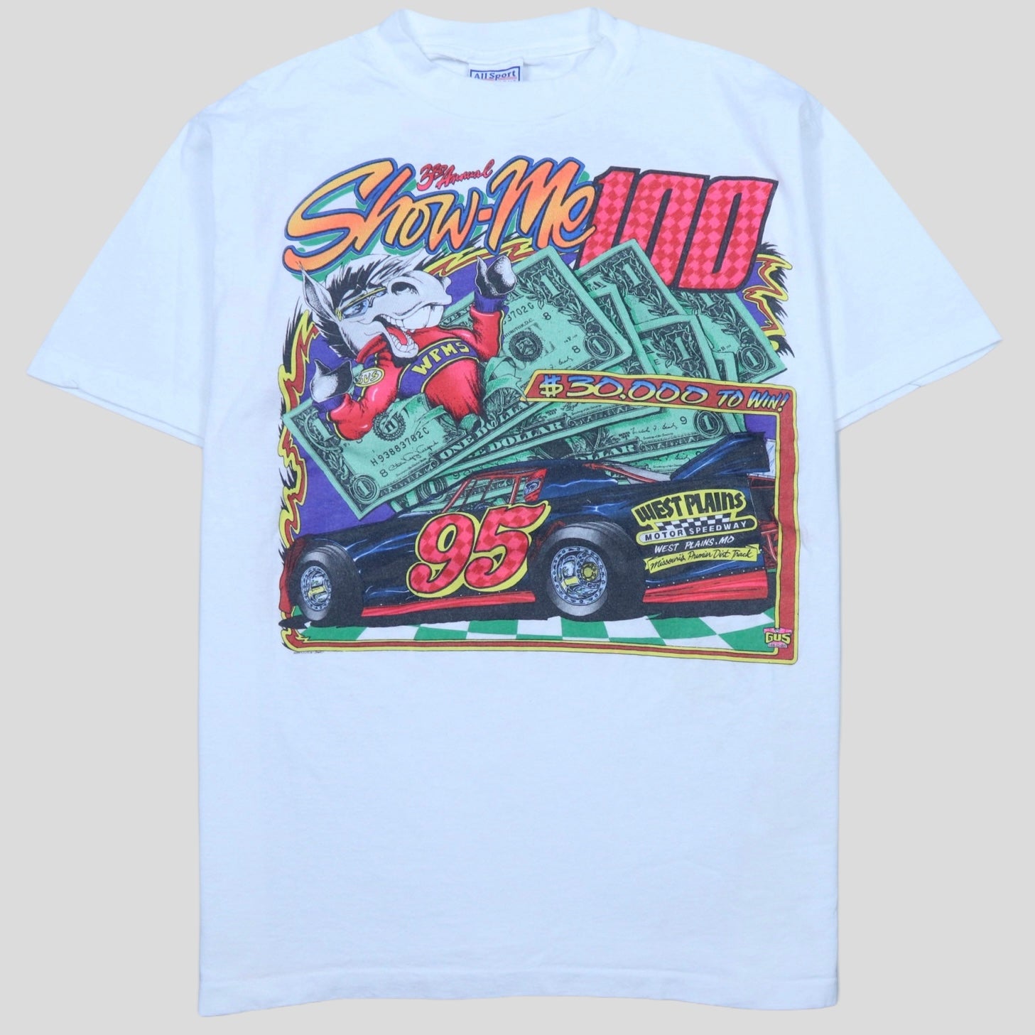 1993 Motor Speedway Racing T-Shirt - backtovida