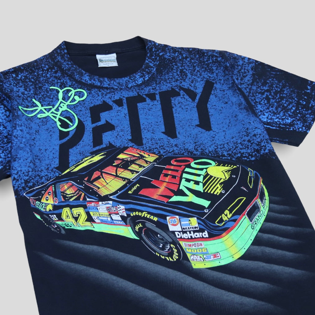 1994 Kyle Petty Vintage AOP Racing T-Shirt - backtovida