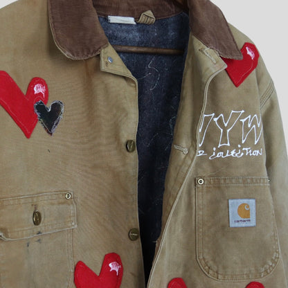 90s Vintage Reworked  Lined Carhartt Jacket - backtovida