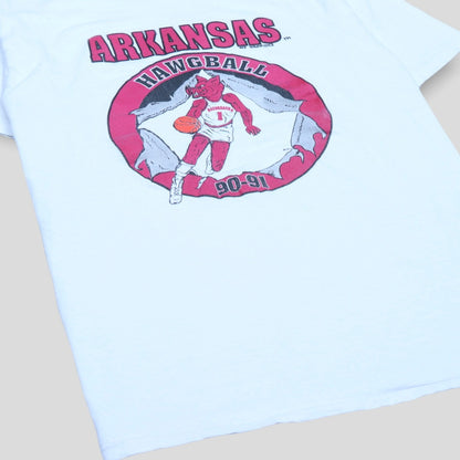 90-91 Arkansas Hawg Ball T Shirt - backtovida