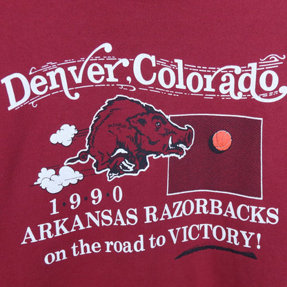 1990 Razorbacks Road To Victory Crewneck - backtovida