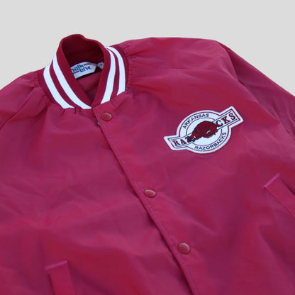 1990s Razorbacks Chalk Line Varsity Jacket - backtovida