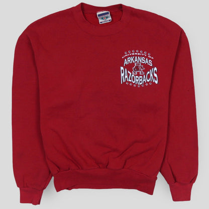 90s University Of Arkansas Razorbacks Crewneck - backtovida