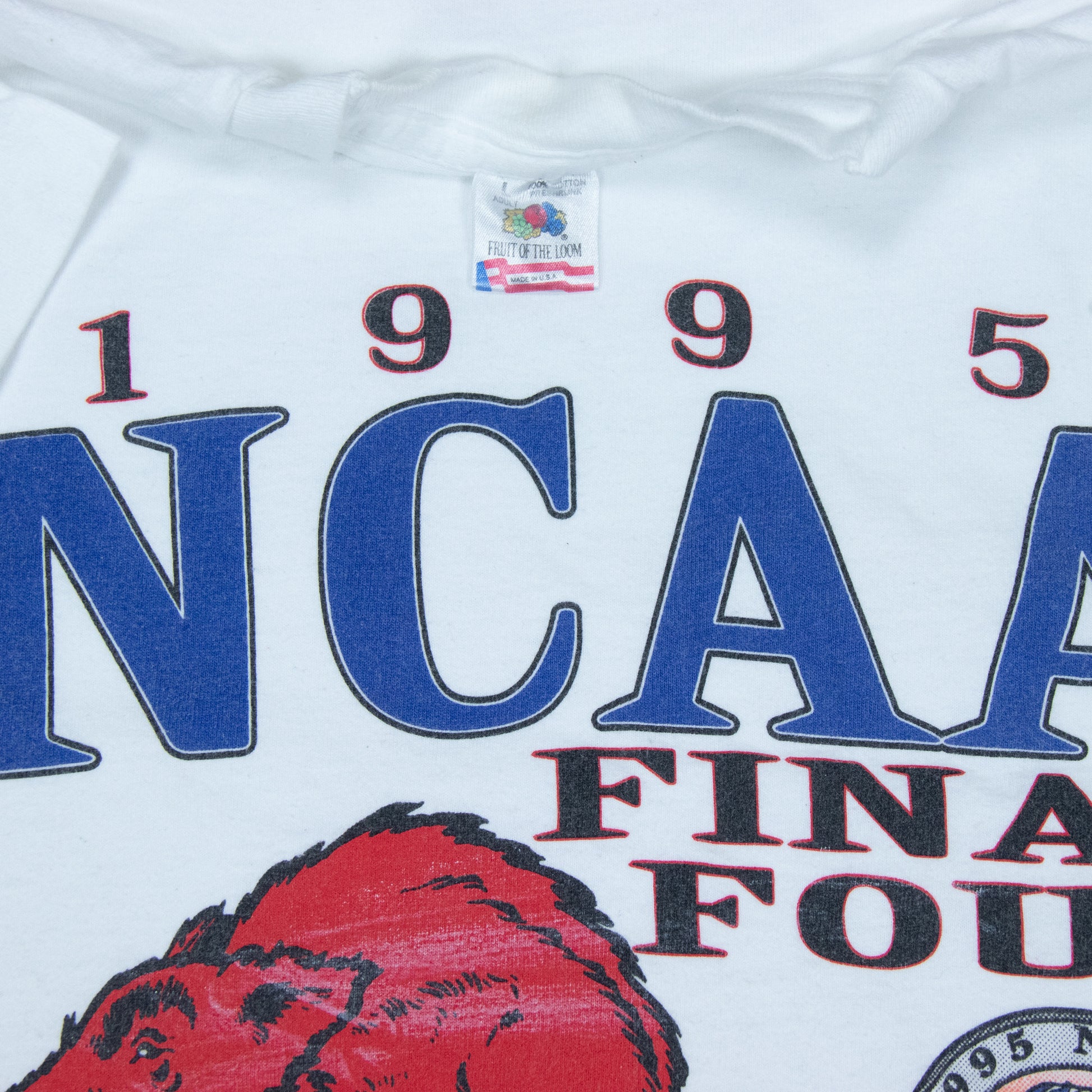 1995 NCAA Final Four Arkansas Vintage T-Shirt - backtovida