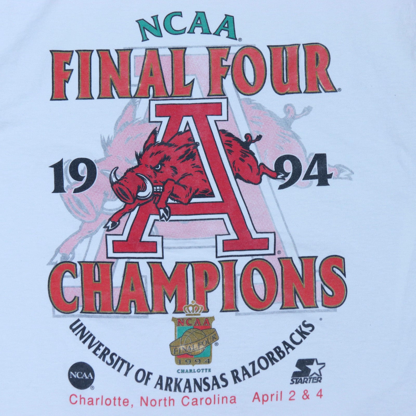 NCAA Final Four Champions 1994 Starter Tee - backtovida