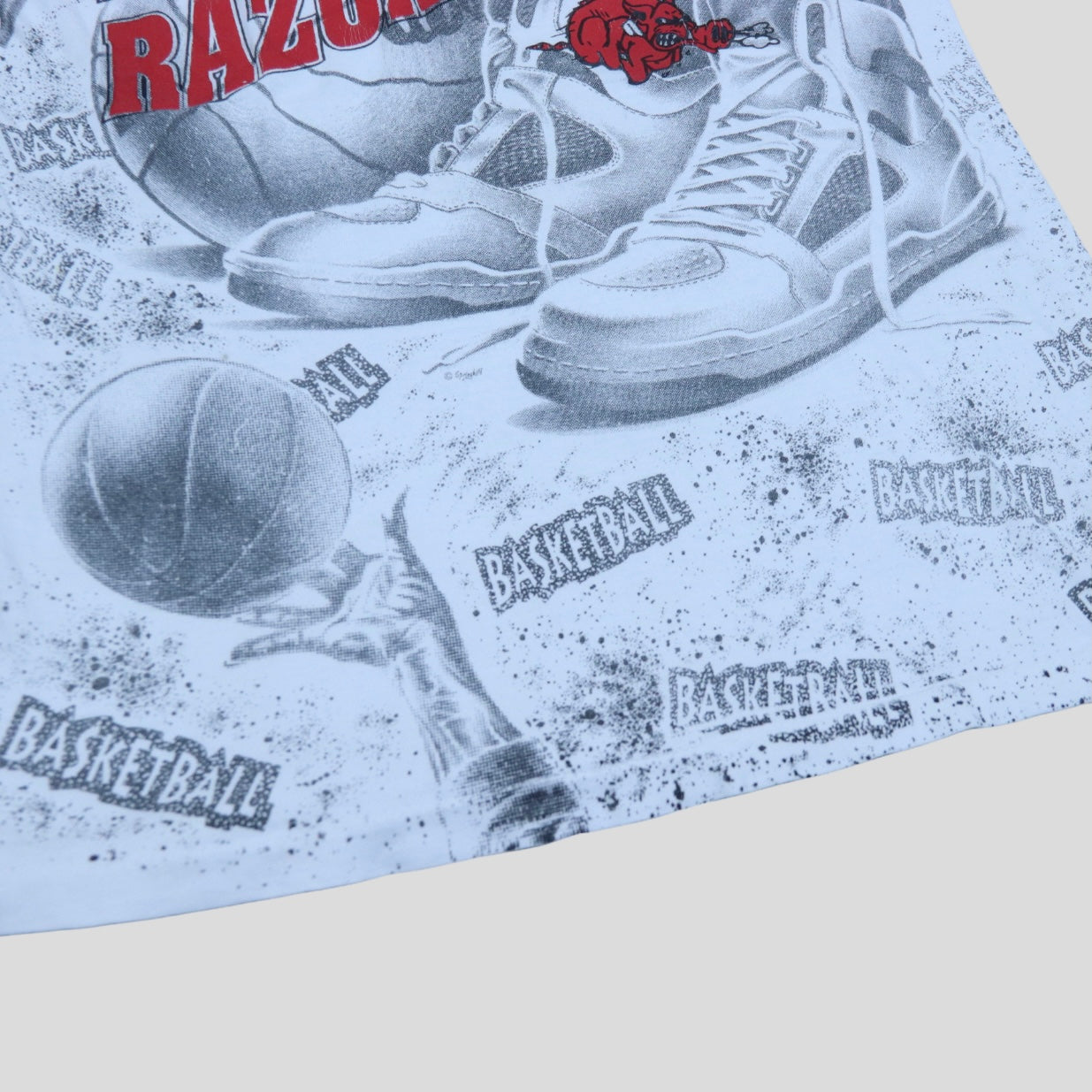 1990’s Arkansas Razorbacks AOP T Shirt - backtovida