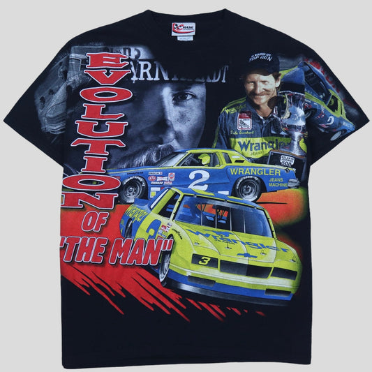 1990s Dale Evolution Of The Man AOP T-Shirt - backtovida