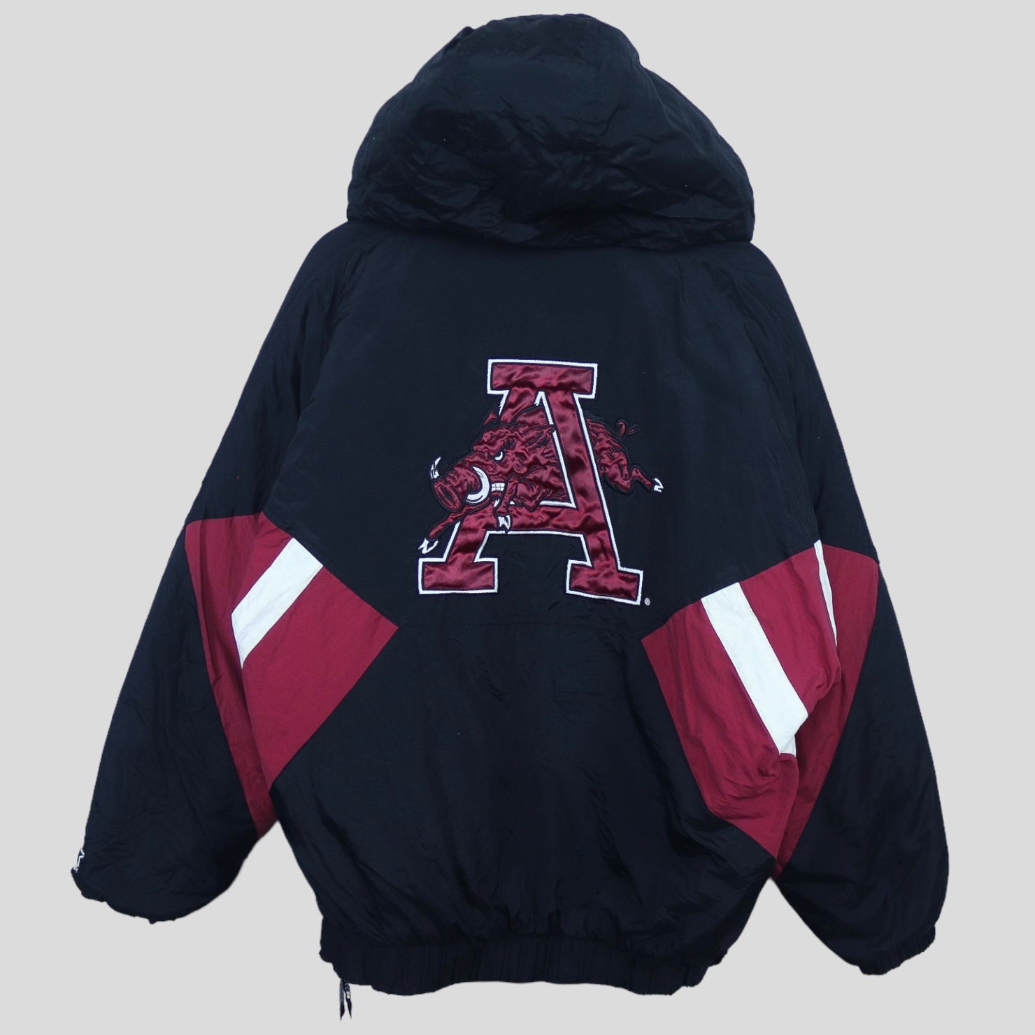 90s Arkansas Vintage Starter Puffer Pullover - backtovida