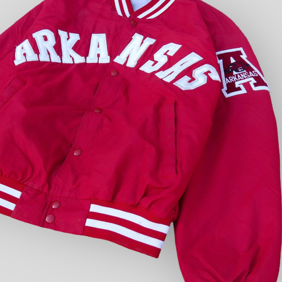 Arkansas Razorback Jacket 1980s Arkansas Razorbacks Varsity Jacket – backtovida