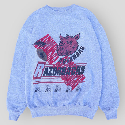 90s Arkansas Razorbacks Football Crewneck - backtovida