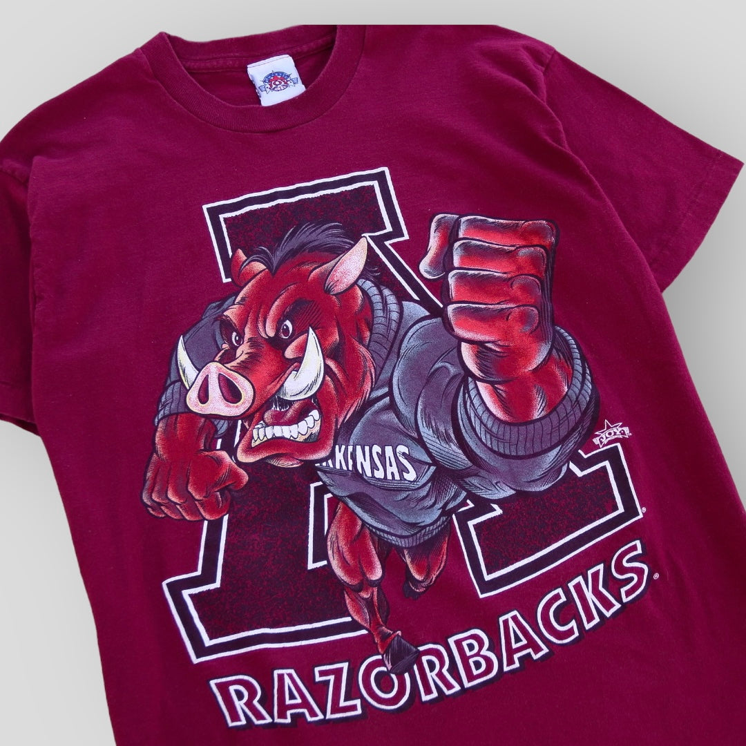 1990s Arkansas Razorbacks Mad Hog Vintage T-Shirt – backtovida