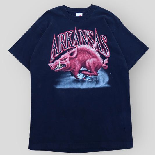 1990s Arkansas Hog Vintage Varsity T-Shirt - backtovida