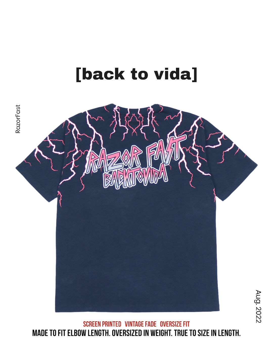 [back to vida] RazorFast Tee - backtovida