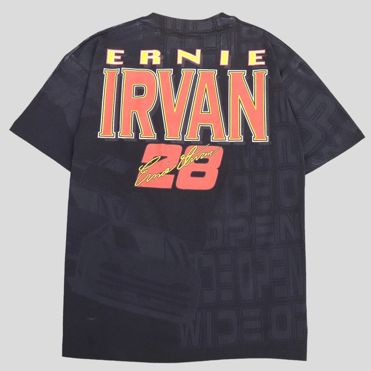 90s Ernie Irvan AOP Vintage NASCAR T-Shirt - backtovida