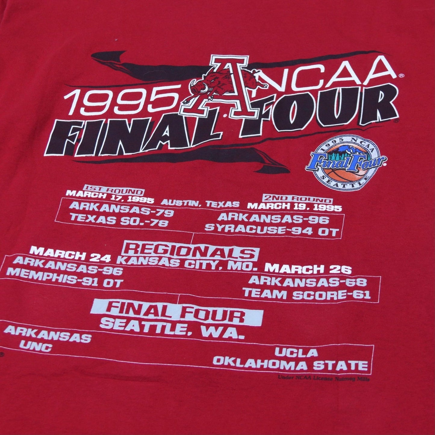 1995 Arkansas Razorbacks Final Four - backtovida
