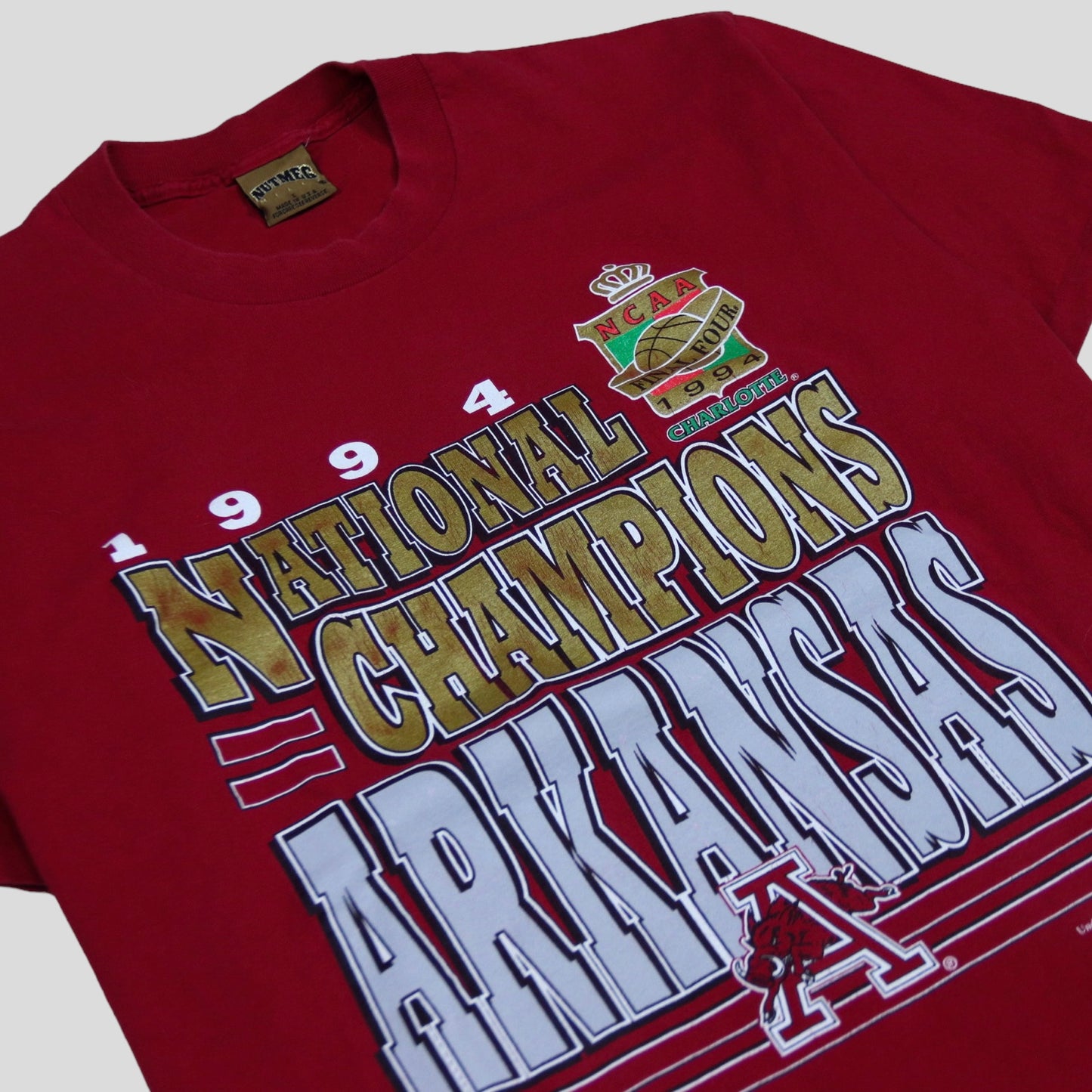 1994 National Champions Arkansas NCAA Vintage T-Shirt - backtovida