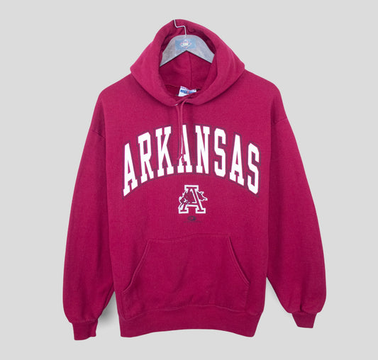 90's Arkansas Razorbacks Vintage Hoodie - backtovida