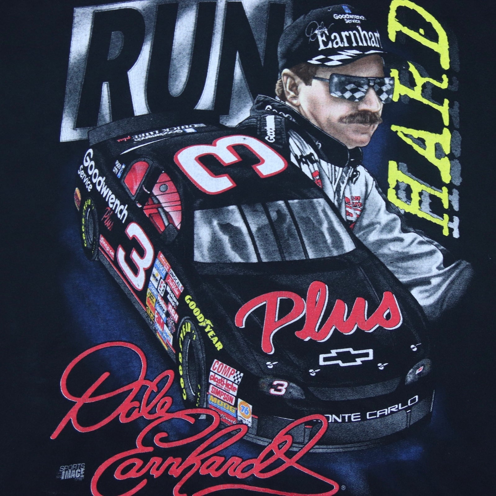 1997 Dale Earnhardt Run Hard T-Shirt - backtovida