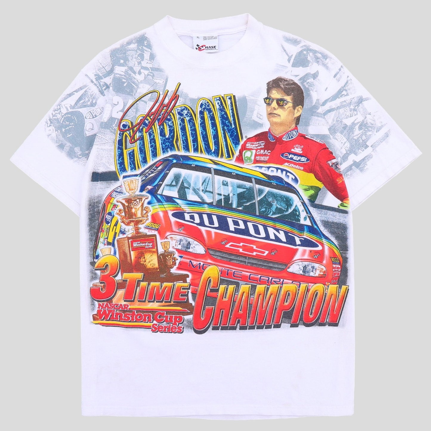 1998 Jeff Gordon Winston Cup Champion AOP NASCAR T-Shirt - backtovida