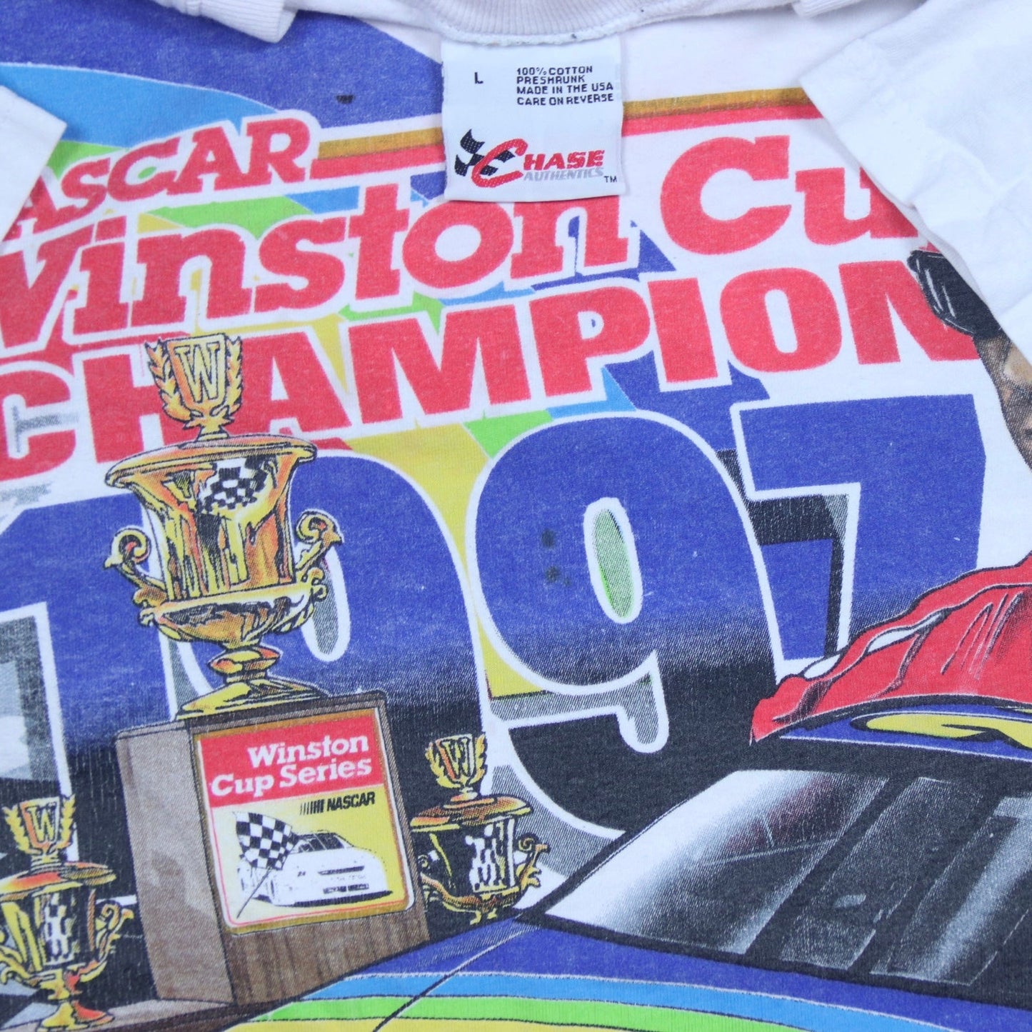 1997 Jeff Gordon Winston Champion AOP T-Shirt - backtovida