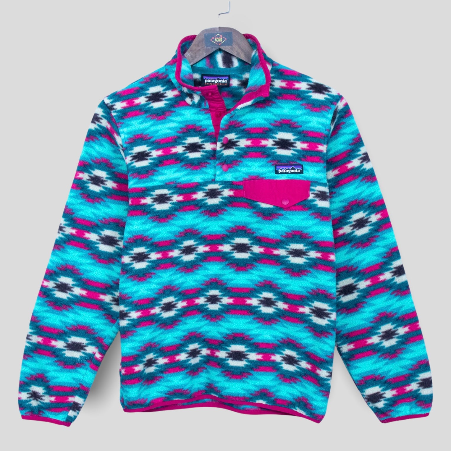 Patagonia aztec fleece pullover Clearance