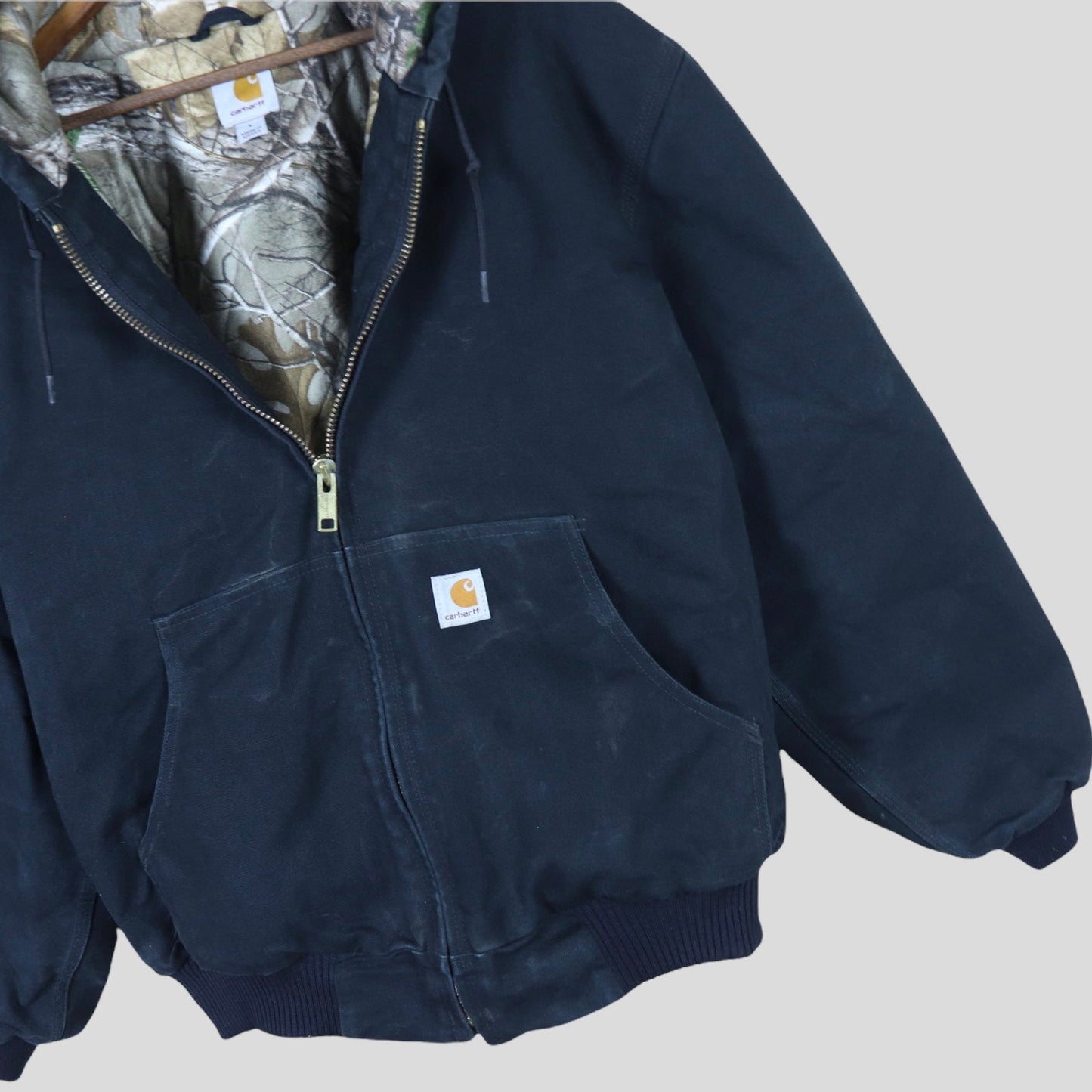 Vintage Carhartt Quilted Camo Lined Jacket - backtovida