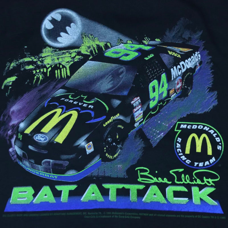 1995 Bill Elliott x Batman NASCAR T-shirt - backtovida