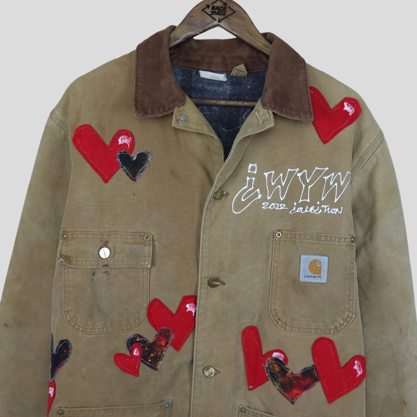 90s Vintage Reworked  Lined Carhartt Jacket - backtovida