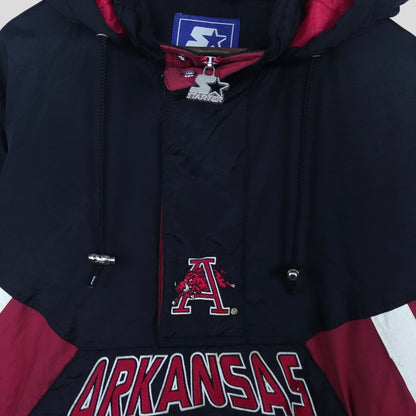 90s Arkansas Vintage Starter Puffer Pullover - backtovida