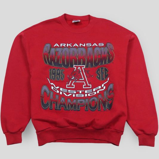 1995 Arkansas Razorbacks SEC Champions Crewneck - backtovida