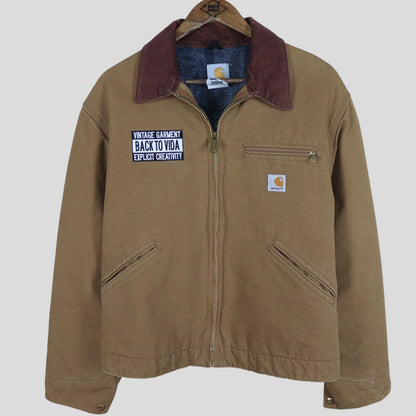 90s [vintage garment] Carhartt Detroit Jacket blanket lined - backtovida