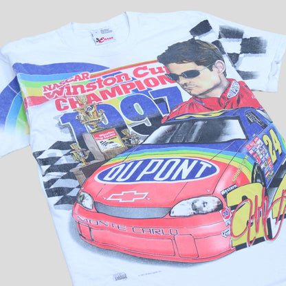 1997 Jeff Gordon Winston Champion AOP T-Shirt - backtovida