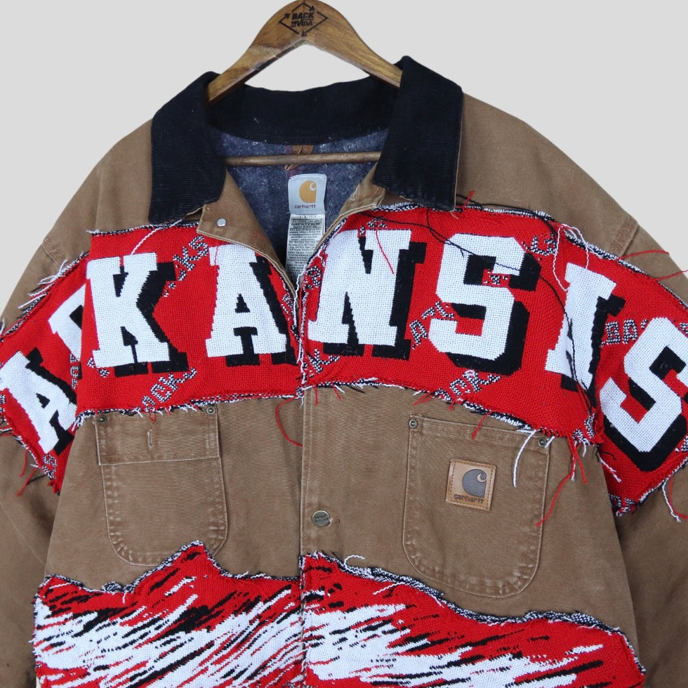 90s Vintage Reworked Arkansas Carhartt Coat - backtovida