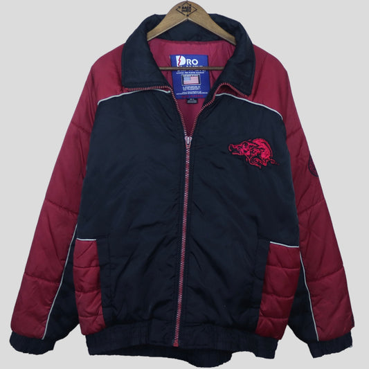 90s Arkansas Razorbacks Puffer Jacket - backtovida