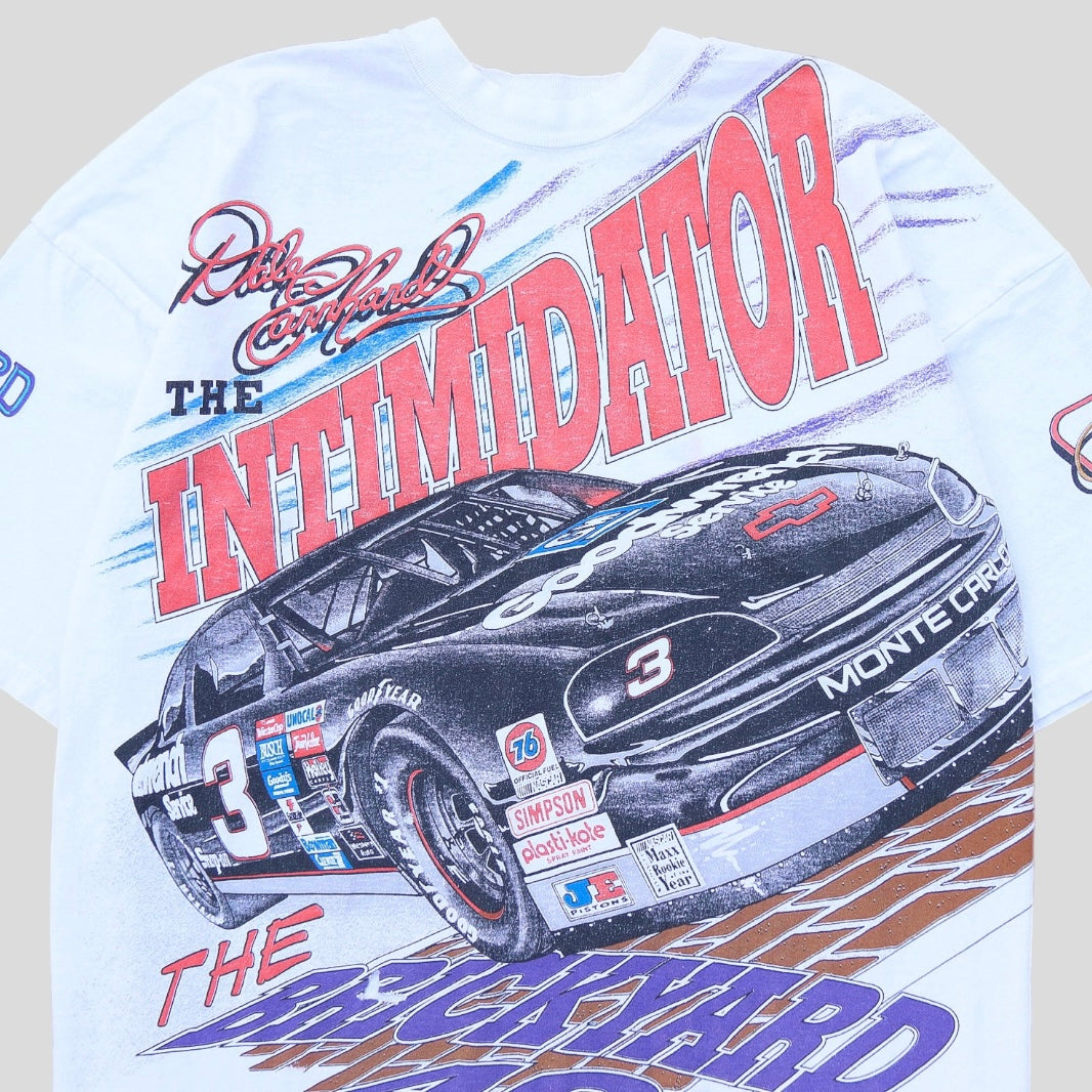 1995 Dale Earnhardt The Intimidator AOP Vintage NASCAR T-Shirt - backtovida